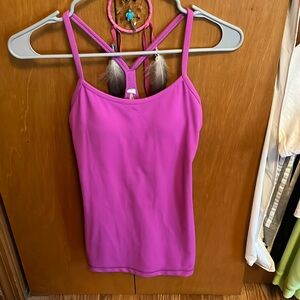 Purple lululemon race back tank
